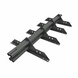 Снегозадержатель трубчатый плоскоовальный 1000мм универсальный 40x20-1,0-1,0-2 холоднокатанная сталь с порошковым покрытием RAL 7005