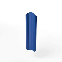 Штакетник оцинкованный с полимерным покрытием М-образный фигурный 0,4х100мм RAL 5005