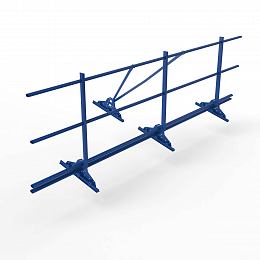Ограждение кровельное функция снегозадержатель фальц 2000мм 600-25-1-1,5-2 холоднокатанная сталь с порошковым покрытием RAL 5005
