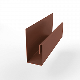 Планка П-образная для забора 0,45мм RAL 8004 оцинкованная порошок ширина более 625 мм