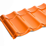 Металлочерепица Монтеррей классик оцинкованная с полимерным покрытием 0.5x1180мм  RAL 2004