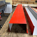 Планка примыкания для мягкой кровли 0,45 мм (RR 32) оцинкованная, с порошковым покрытием