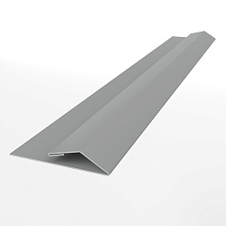 Планка стартово-финишная для металлосайдинга блокхаус оцинкованная с порошковым покрытием 0,45мм ширина менее 625 мм RAL 9006