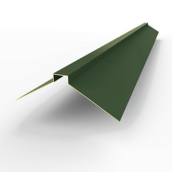 Конек фигурный 0,45 мм RAL 6020 оцинкованный, с порошковым покрытием