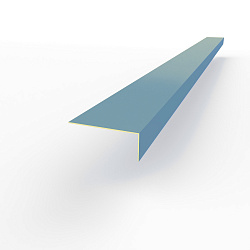 Лобовая планка (RAL 5024) оцинкованная, с порошковым покрытием 0,45 мм