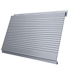 Вертикаль 0,2 gofr 0,5 Satin с пленкой RAL 9006бело-алюминиевый