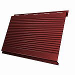 Вертикаль 0,2 gofr 0,5 Satin с пленкой RAL 3009 оксидно-красный