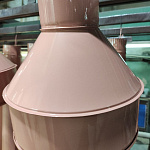 Воронка водосточная ф150х350мм (RAL 3012) водосборная, c порошковым покрытием