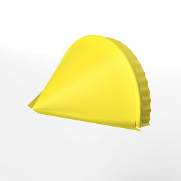 Заглушка для кровли конусная 0,45мм x 301мм (RAL 1018) к полукруглому коньку, оцинкованная с порошковым покрытием