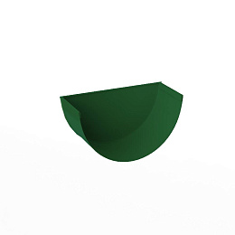 Заглушка желоба водосточного оцинкованная порошок ф120мм RAL 6002