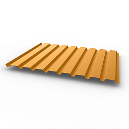 Профнастил С20 - 0,65х1150мм (RAL 1034) оцинкованный, с полимерным покрытием (Полиэстер)