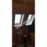 Окно мансардное дерево, лак ручка снизу Velux GLL FK06 1061B Дизайн WoodLine 66*118см