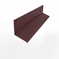 Планка примыкания к стене верхняя для фасада 0,45 мм (RAL 3005) оцинкованная, с порошковым покрытием