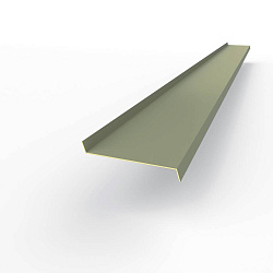 Отлив 0,45мм RAL 7033 оконный оцинкованный c порошковым покрытием