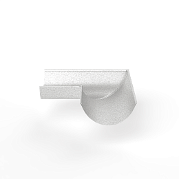 Угол 90 градусов водосточного желоба оцинкованный ф190х400х400мм