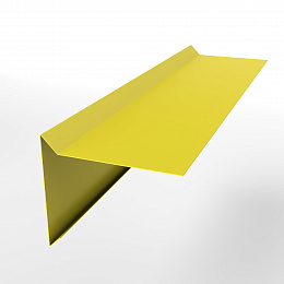 Планка ветровая 0,45 мм (RAL 1018) простая, с порошковым покрытием