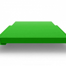 Линеарная панель оцинкованная с полимерным покрытием Т-Г-24хС/20 0,7х245мм RAL 6018