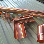 Желоб водосточный медный ф120х2000мм