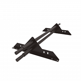 Снегозадержатель трубчатый плоскоовальный 3000мм универсальный 25-1,0-1,5-3 оцинкованная сталь с порошковым покрытием RAL 8017