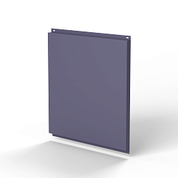 Фасадная металлокассета 1740x1160 (RAL 4012) открытого типа, с порошковым покрытием 0,7 мм