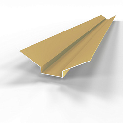 Ендова верхняя фигурная 0,45 мм (RAL 1002) оцинкованная c порошковым покрытием