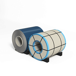 Рулон оцинкованный 0,8х1250мм (RAL 5009) с полимерным покрытием (полиэстер)