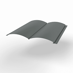 Металлосайдинг Блок-Хаус оцинкованный с полимерным покрытием 0,45х360мм RAL 7005