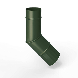 Колено водосточное оцинкованное порошок ф90мм RAL 6020