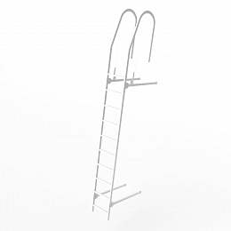 Лестница фасадная 2000мм холоднокатанная сталь с порошковым покрытием RAL 9003