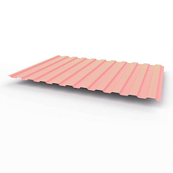 Профнастил С8 - 0,35х1180мм (RAL 3015) оцинкованный, с полимерным покрытием (полиэстер)