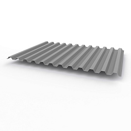 Профнастил С21 0,5х1051мм (RAL 7030) оцинкованный, с полимерным покрытием (полиэстер)
