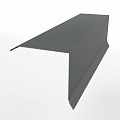 Планка примыкания нижняя для кровли 0,45 мм (RAL 7005) оцинкованная, с порошковым покрытием