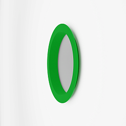 Откос радиусный 0,55 мм (RAL 6038) c порошковым покрытием