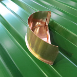 Заглушка желоба водосточного медная ф150мм