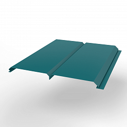 Металлосайдинг Экобрус оцинкованный с полимерным покрытием 0,45x345мм  RAL 5021