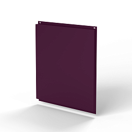 Фасадная металлокассета открытого типа 1 мм (RAL 4007) оцинкованная, с порошковым покрытием