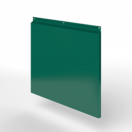 Фасадная металлокассета закрытого типа оцинкованная с порошковым покрытием 0,7x820х370мм RAL 6036 Перламутровый опаловый зелёный