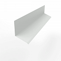 Планка примыкания к стене верхняя для фасада 0,45 мм (RAL 9003) оцинкованная, с порошковым покрытием