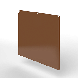 Фасадная металлокассета закрытого типа оцинкованная с порошковым покрытием 0,7x380х370 мм RAL 8007 Олень коричневый
