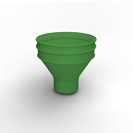 Воронка водосточная ф190х350мм (RAL 6018) водосборная, c порошковым покрытием