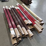 Штакетник прямоугольный оцинкованный с полимерным покрытием 0,45х118мм прямоугольный фигурный RAL 3005