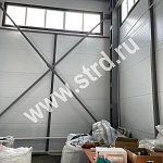 Стеновая трёхслойная сэндвич-панель накатка 250мм 1000мм с видимым креплением минеральная вата Полиэстер Panline