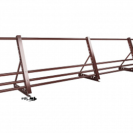 Ограждение кровельное фальц 3000мм 600-25-1-1,5-3 оцинкованная сталь с порошковым покрытием RAL 3009