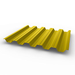 Профнастил НС35 - 0,8 -RAL 1012 оцинкованный, с полимерным покрытием (Полиэстер)