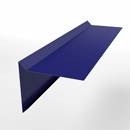 Планка ветровая 0,45 мм (RAL 5002) простая, с порошковым покрытием