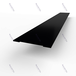 Планка стыковочная RAL 9005 оцинкованная c порошковым покрытием 0,45мм