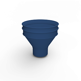 Воронка водосточная ф110х350мм (RAL 5026) водосборная, c порошковым покрытием