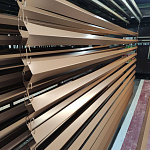 Конек фигурный 0,45 мм RAL 8023 оцинкованный, с порошковым покрытием