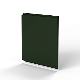 Фасадная металлокассета 1160x530 (RAL 6007) открытого типа, с порошковым покрытием 0,7 мм