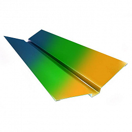 Ендова верхняя фигурная 0,45 мм (RAL 9017) оцинкованная c порошковым покрытием